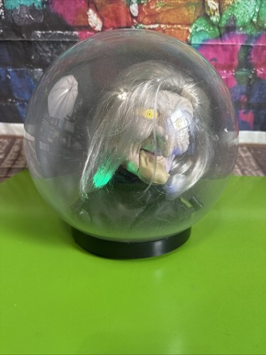 Gemmy Halloween Witch Spirit Ball w/ Lights & Sound Motion Activated 9” - Picture 2 of 9