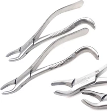 A2Z 2Pc German Dental Extraction Forceps #18R #18L- for Extracting Maxillary Upp