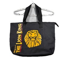 Disney The Lion King Tote Bag Black Canvas Broadway Musical Shopper Shoulder Bag