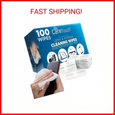 Care Touch Lens Wipes for Eyeglasses 100 Individually Wrapped Eye Glasses Wipe