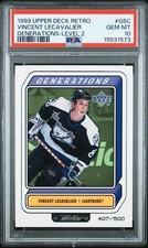 1999 Upper Deck Retro #G5C Vincent Lecavalier Card PSA 10 RARE Pop 1 Lightning