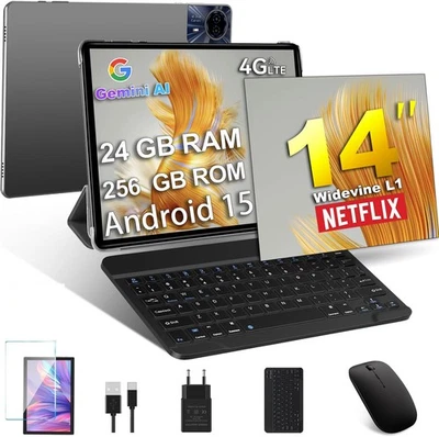 SENLINTECH 2025 PAD Tablet 14 Zoll Android 15 24GB RAM+256GB 8580mAh 5GWIFI GPS 2SIM LTE