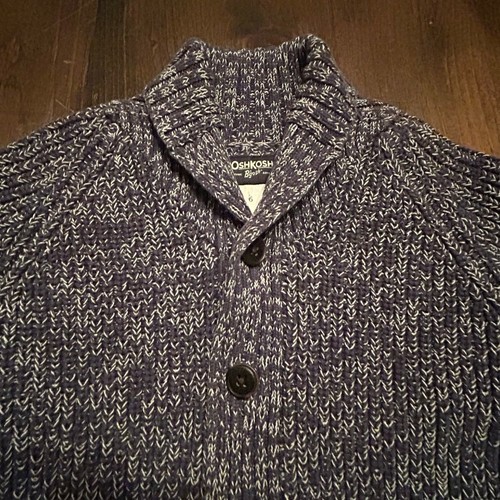 OshKosh Bgosh Knit Cotton Long Sleeve Winter Warm Classic Sweater Kids Size 6 - Picture 2 of 6