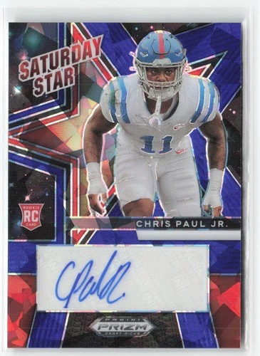 2025 Panini Prizm Draft Picks Football Blue Ice Chris Paul Jr. #SSS-CPJ