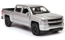 Welly 2017 Chevrolet Silverado Silver 1:34 1:39 Scales Car US IMPORT DUTIES PAID