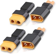 2 Pair No Wires XT30 to XT60 Plug Female Male Adapter Wireless Connector for RC
