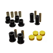 Energy Suspension 53122G Control Arm Bushing Set; Black; Front; Must Reuse