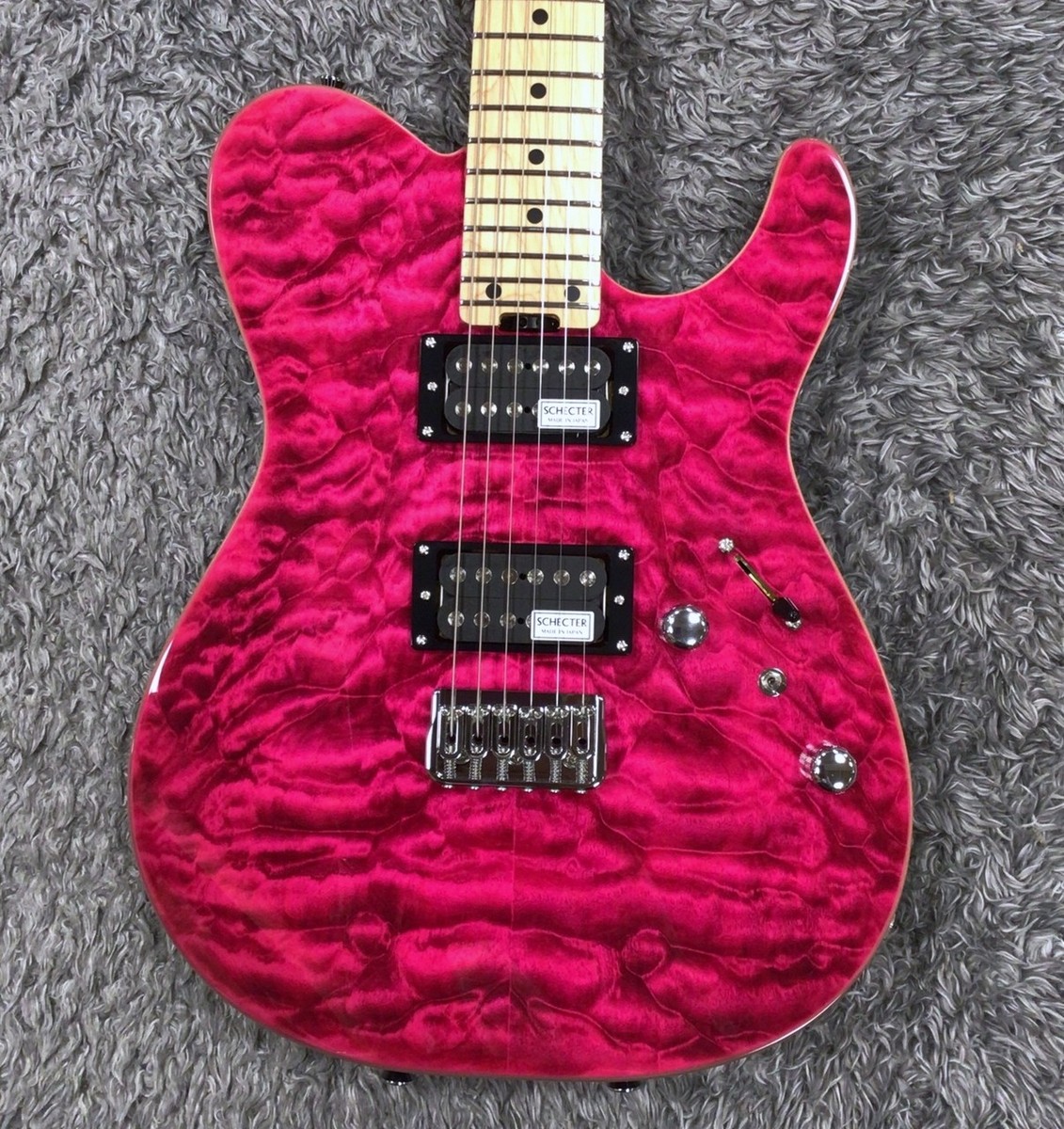 SCHECTER JAPAN KR-24-2H-FXD PINK See-thru Pink Maple Japan