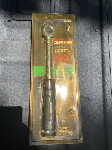 Sears Craftsman 3/8” Drive 25-250 in lbs Microtork Torque Wrench 44541 ...