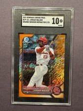 2022 Bowman Chrome Jordan Walker RC Prospects ORANGE /25 SGC 10 CARDINALS