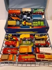 Lot of 24 Lensey Superfast Cars  & 80s Vintage Matchbox Case All Made In England