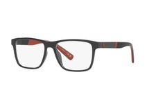 New Polo Ralph Lauren Man Rectangle Eyeglasses PH2257U 5001 Shiny Black 57mm