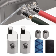 2Pcs 1/0 Gauge to 4 Gauge Input Wire Gauge Reducer,Offset Angled Amp Input Re...