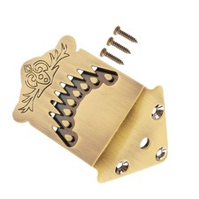 8 String Mandolin Tailpiece Feather Pattern M...