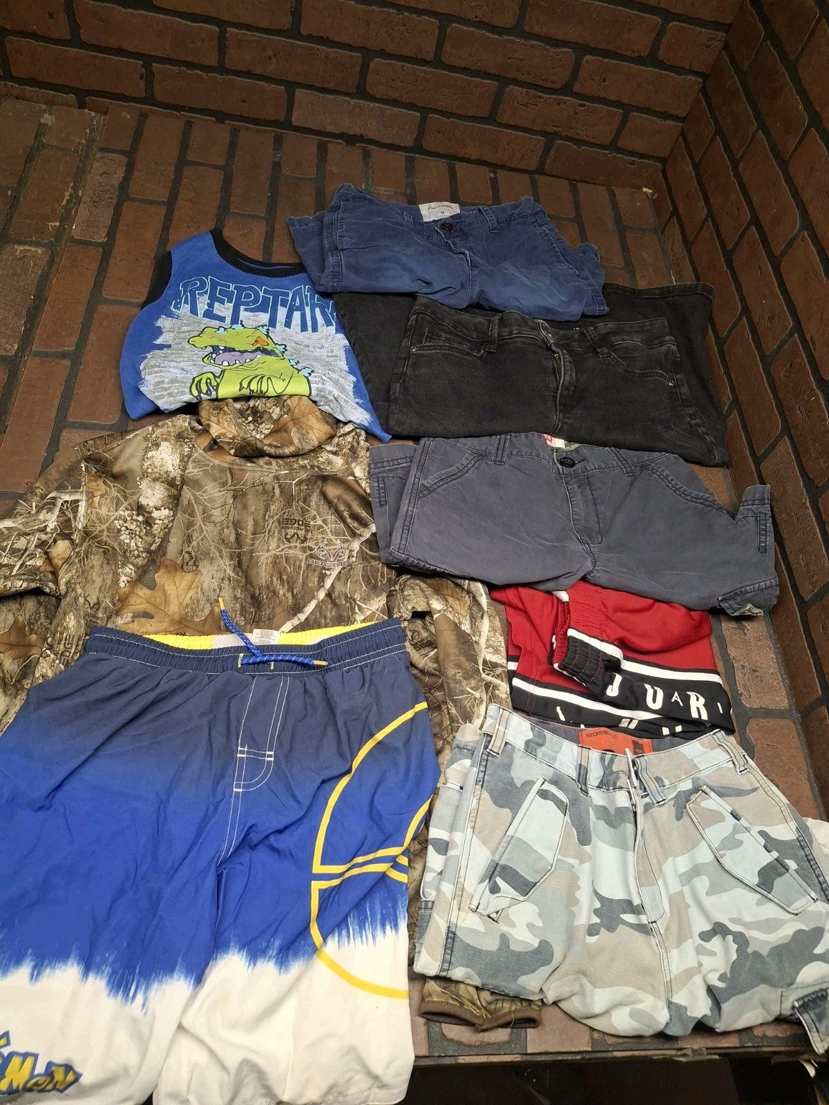 Boys Size 10 Clothes Lot Jordan Levi Realtree And More
