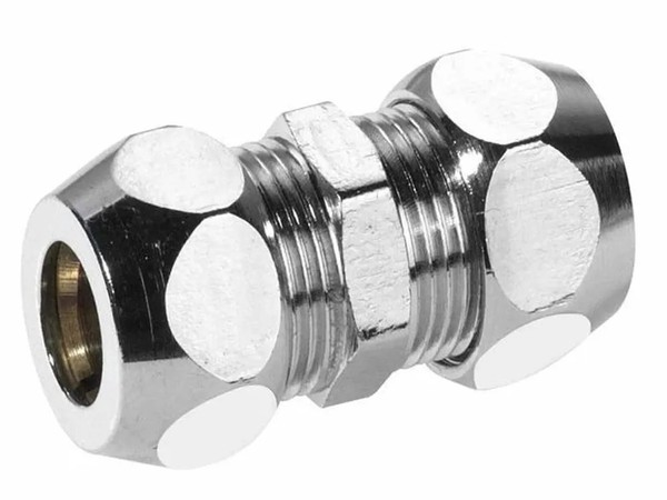 JS Doppel-Quetschverschraubung, DN12, 1/2'' X 12Mm, Verchromt 0018941512001-image
