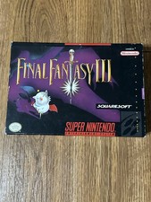 Final Fantasy III (Nintendo SNES, 1994) CIB! Authentic! Rare! Registration Card!