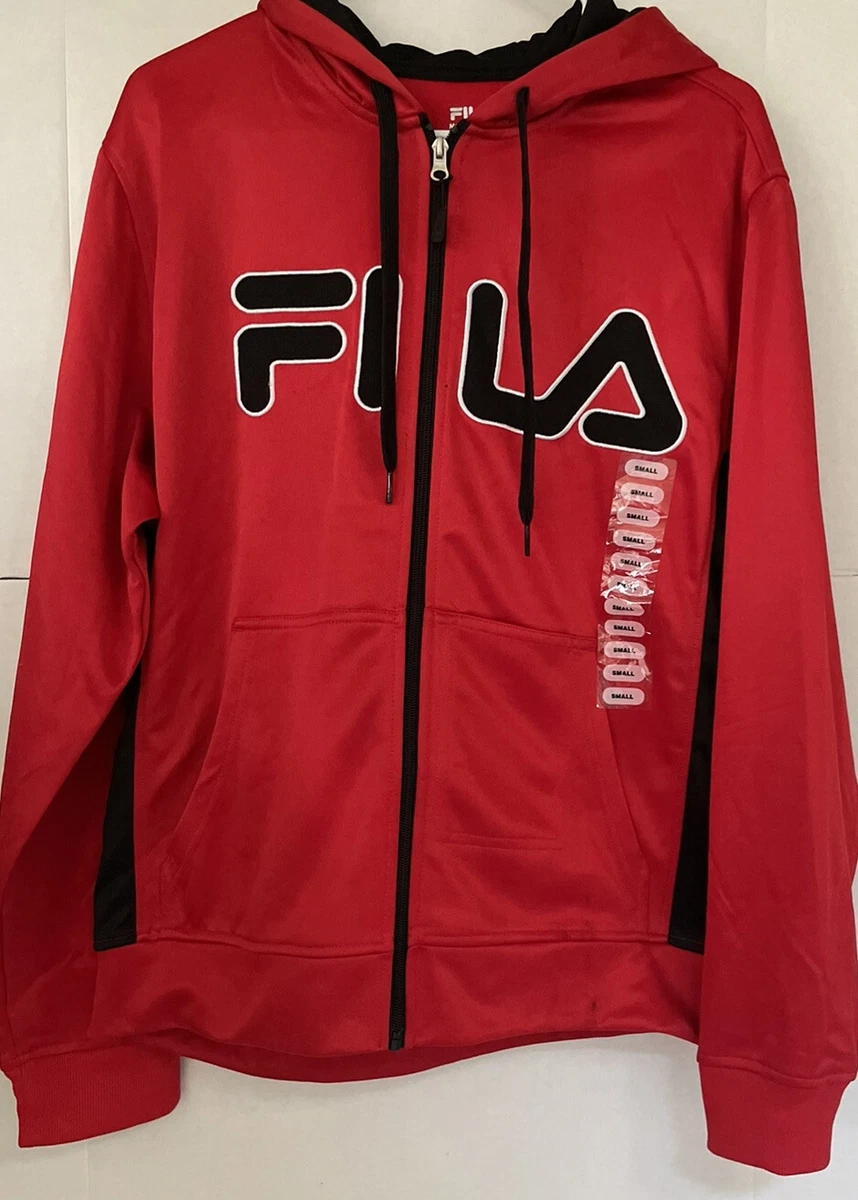 Pink fila shop hoodie mens