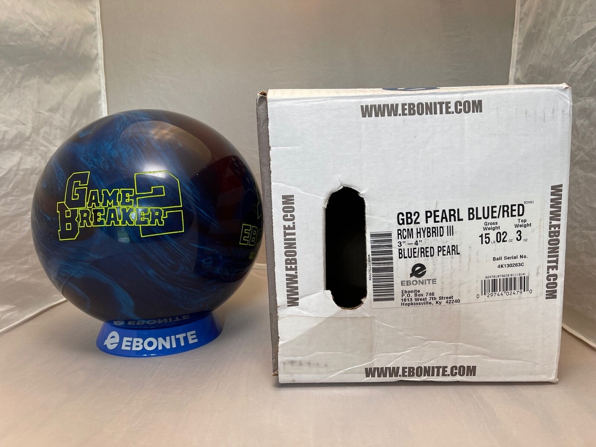 RARE OVERSEAS NIB 15lbs Ebonite Game Breaker 2 GB2 Pearl