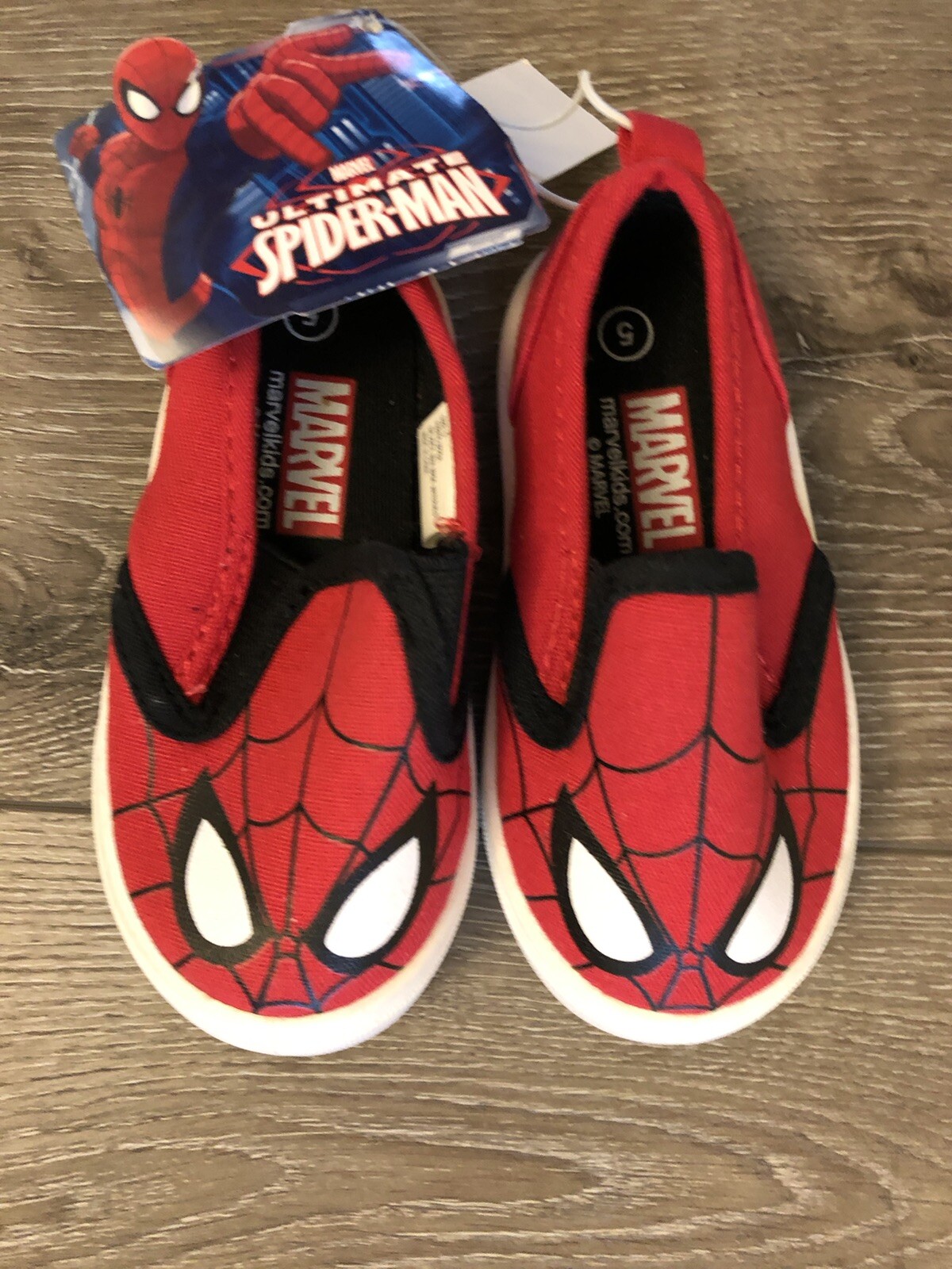 spiderman slip on shoes