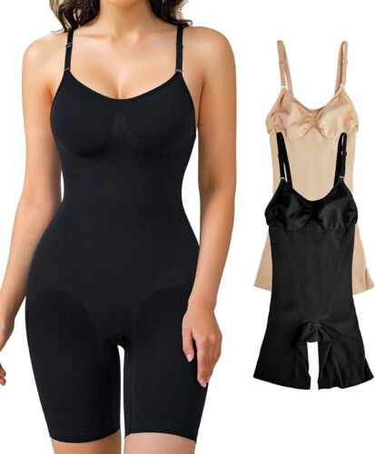 Body allenamento vita donna controllo pancia modellante senza cuciture beige XS/S - Foto 3 di 3