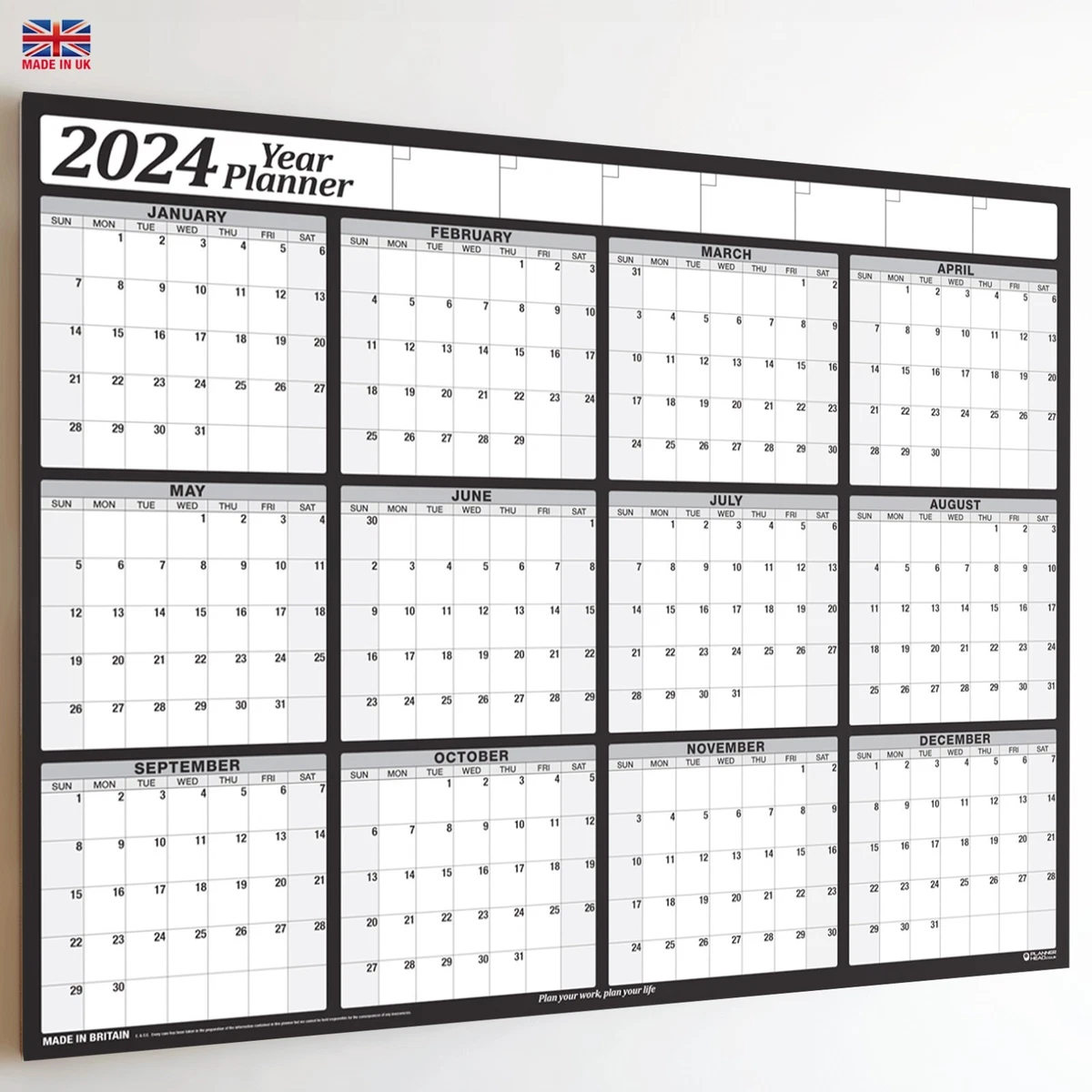 Wall Calender ✓2024✓2025✓2026 Year Planner 12 Months Chart