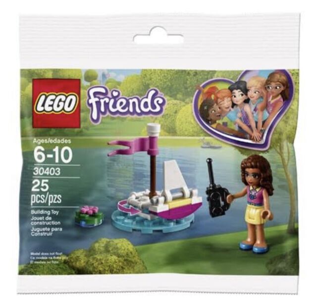 Lego 30403 Friends Olivia's Remote Control Boat New Sealed Retired Polybag Model