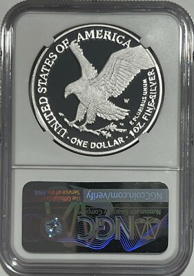 2022 W $1 NGC PF70 Ultra Cameo Proof Silver Eagle First Day Of