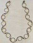 2000 Tiffany & Co. Sterling Silver Twirl Bead Chain Coil Choker Necklace 16”