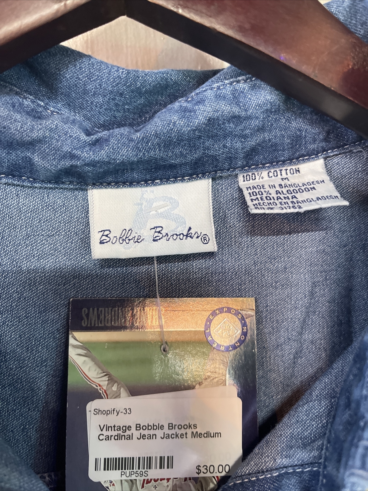 Vintage Bobbie Brooks Womens Denim Button Up Shirt Re… Gem