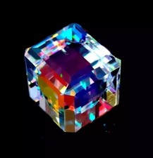 100 CT Natural Mystic Topaz Rainbow Color Cube Cut Certified Loose Gemstone AAA
