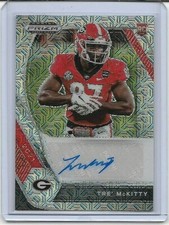 Tre' Mckitty 2021 Panini Draft Prizm Silver Mojo Refractor Auto Rc SP #15/25
