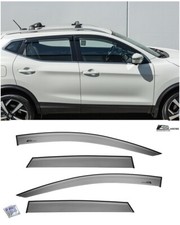 Eos Visors For 17-22 Nissan Rogue Sport Jdm Tape-on Side Vent Window Rain Guards
