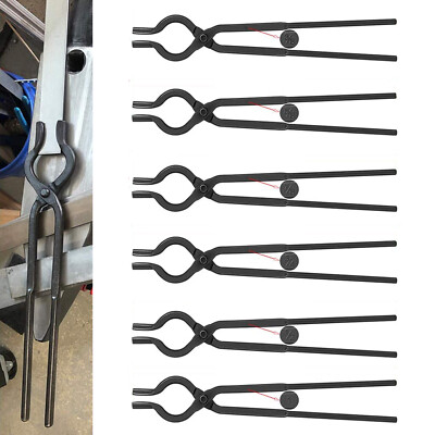 V Bolt Tongs Blacksmith Forge Tong Knife Making Tongs Bladesmith Tools 3/8 1/2