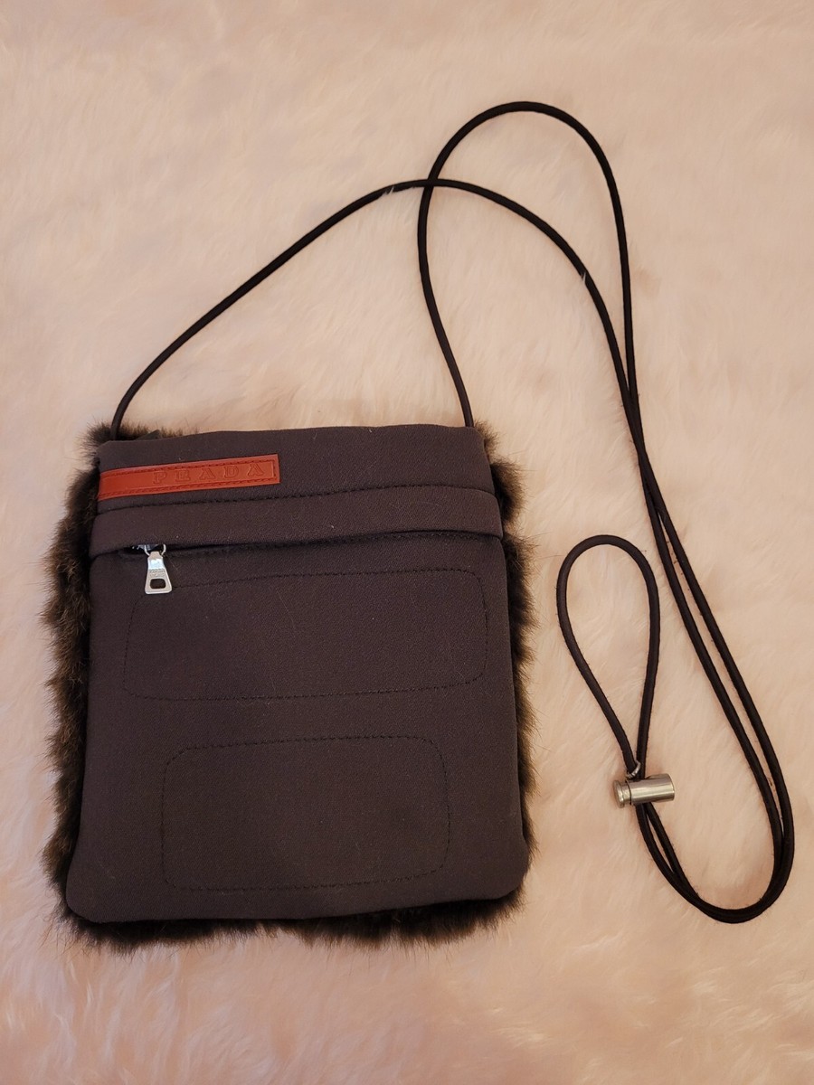 Prada sport FW1999 Cross Body bag with fur on the back | eBay 