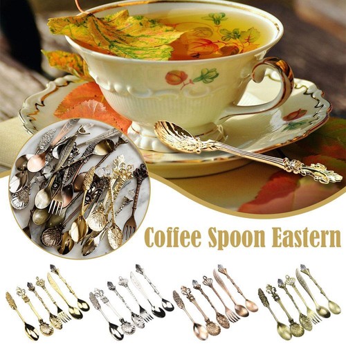 Gold Demitasse Spoons 6pcs/set Coffee Espresso Vintage Spoons _ eBay