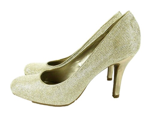 Chaussures Compensées Mootsies Tootsies - Jaune - Boucle Et Sangle - Pointure 7.5 M - Talon Plateau - Occasion
