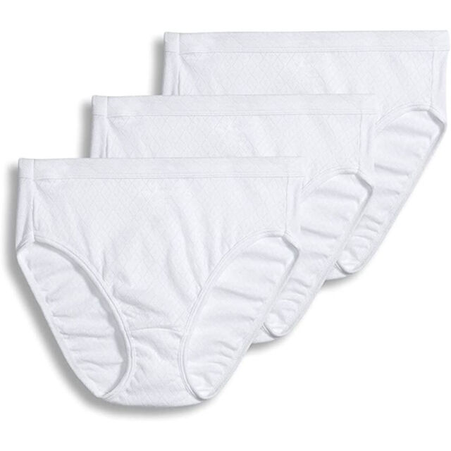 Jockey Elance Breathe 3-pack 100 Cotton French Cut Panties White Size 8 ...