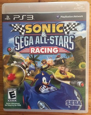 Sonic & Sega All Stars Racing PS3 PlayStation 3 COMPLETE Manual Case Game