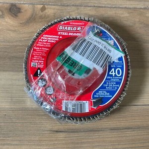 Diablo DCX045040X01F 4-1/2" 40-Grit Steel Demon Flap Disc 7/8" X-Lock for Metal