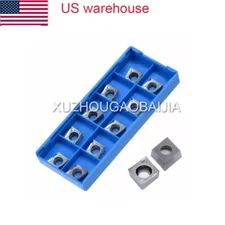US-10PCS CCGT321-AK CCGT09T304-AK H01 Carbide Turning Insert for Aluminum CCGT09