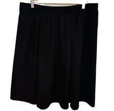 BluHeaven Black Stretch Skirt Elastic Waist 25" Length Made in USA Plus Size 2X