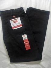 NEW Men's Rustler by Wrangler Classic Regular Fit Straight Leg Jeans Black 36x32