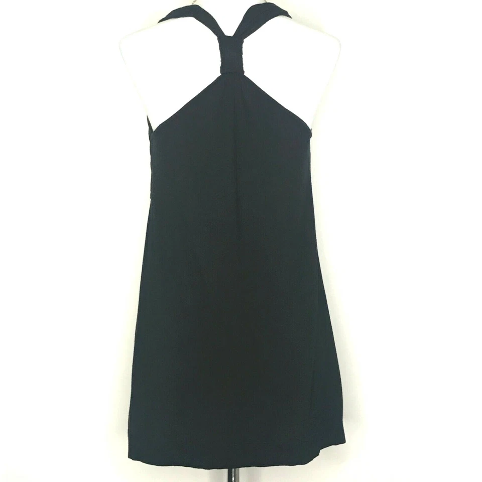 Camisa feminina Lush pequena preta regata blusa sem mangas texturizada racerback - Imagem 2 de 4