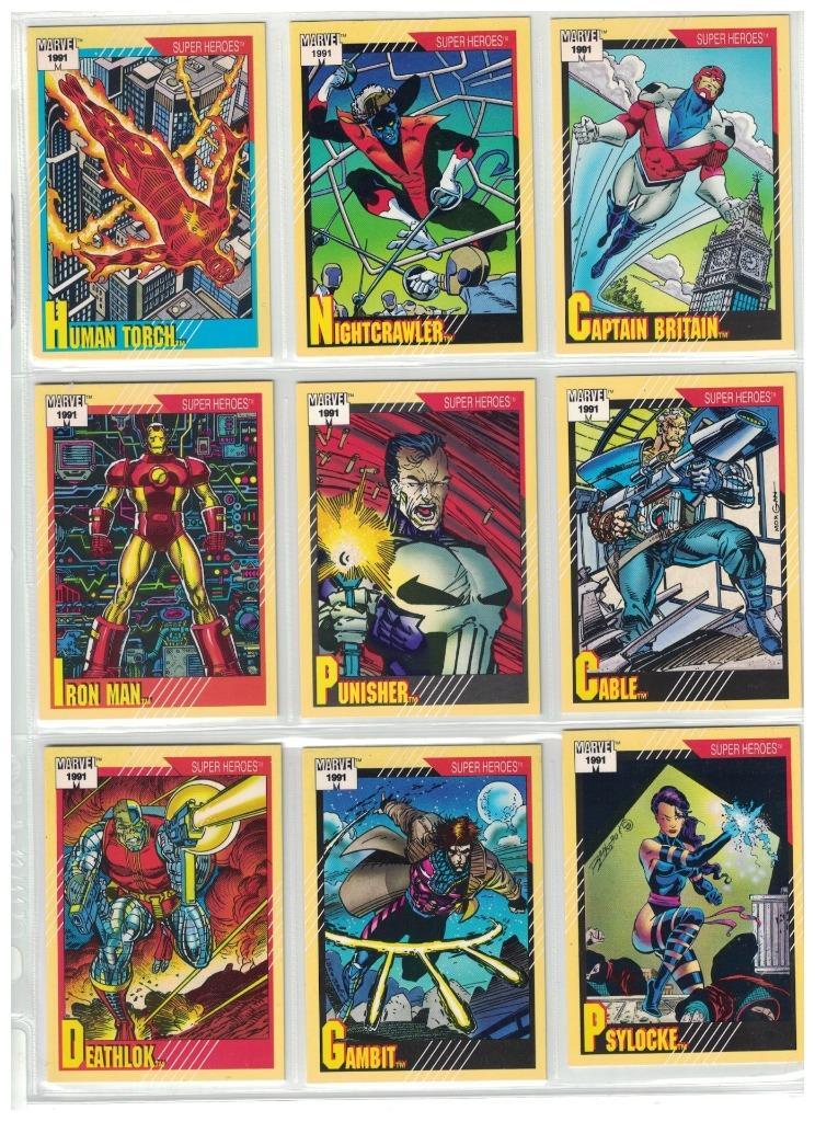 1991 IMPEL MARVEL UNIVERSE SERIES 2 COMPLETE 162 CARDS + ALL FIVE