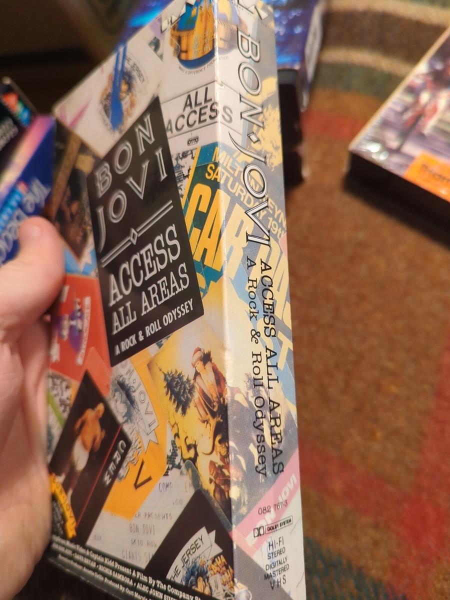 Bon Jovi VHS 1990 Access All Areas A Rock and Roll Odyssey