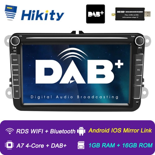DAB+ Autoradio Android GPS NAVI DAB für VW Golf 5 6 Touran Polo Tiguan Passat T5 - Bild 1 von 21