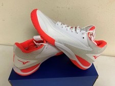 Mizuno Women's Wave Impulse AC Tennis Shoe in Bright Coral