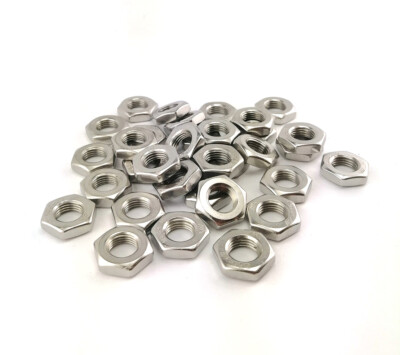 Sechskantmutter DIN 439 Niedrige Sechskant Flachmutter Edelstahl A2 V2A / A4 V4A