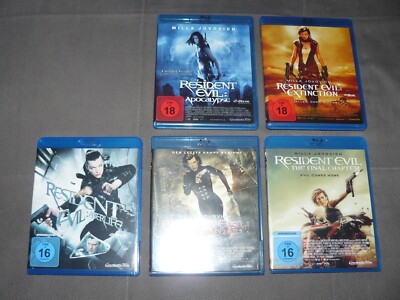 Resident Evil 2-6 - Kult Action Reihe mit Milla Jovovich auf Blu-rays FSK18